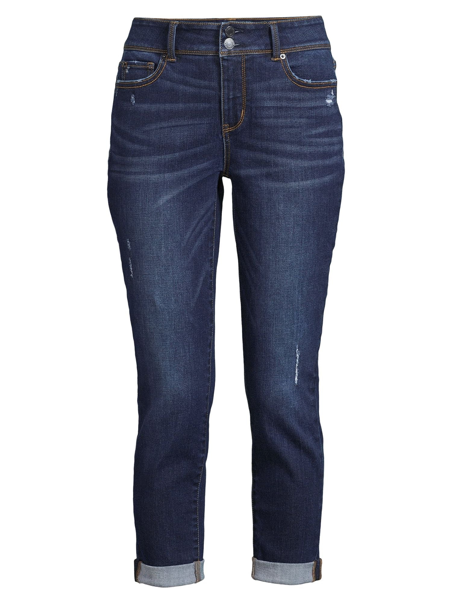 Time and Tru Women's Stretch Denim Capri Jeans