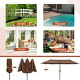 thumbnail image 7 of Autlaycil 13 FT Patio Umbrella with Sun Protection & Easy Crank for Deck Pool Patio, Coffee, 7 of 7