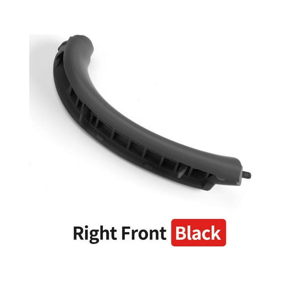 Partscollect Car Inner Handle Interior Door Panel Pull Trim Cover Compatible for BMW X5 E53 1999 2000 2001 2002 2003 2004 2005 2006 Replaces OE# 51418265078 (Black Front Right Bracket)