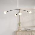 thumbnail image 3 of Ren Wil LPC4472 Nube 4 Light 54" Wide Led Chandelier - Black, 3 of 5