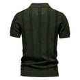 thumbnail image 5 of Knit Polo Shirts for Men Short Sleeve Textured Polo Shirt Slim Fit Summer Collared T Shirt with Pocket, 5 of 8
