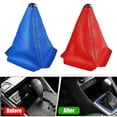 thumbnail image 5 of PU Leather Car Gear Shift Collars Universal Handbrake Handle Shifter Boot Covers, 5 of 9