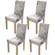 thumbnail image 1 of Fundas para sillas de comedor de 4 piezas, funda elástica para silla, elástica lavable extraíble para ajuste universal(flor), 1 of 5