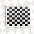 thumbnail image 4 of 1pc Dish Drying Mat, 20in×24in2/4in×24in, Black And White Grid Washing Machine Dust Cover Mat, Washstand Drain Mat, Washstand Cup Mat, For Kitchen Countertop, Kitchen Accessories, 4 of 7