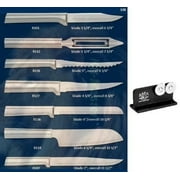 Rada Cutlery 7-piece Starter Knife Gift Set with Quick Edge Sharpener, Silver Handles