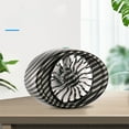 thumbnail image 1 of Ventilador de coche multifunción con ajuste de dirección de 360°, equipado con motor silencioso y 5 aspas, compatible con 3 velocidades y luz ambiental de color., 1 of 9