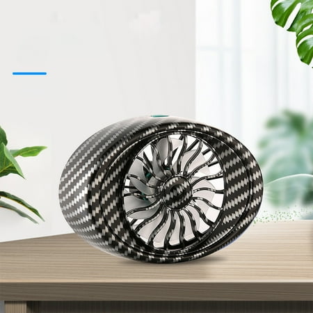 

360 ° Adjustment Direction Multi-function Car Fan Equipped With Quiet Motor And 5 Blades Supporting 3 Speed Adjustment And Color Atmosphere Light