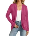 thumbnail image 2 of Rciityk Lightweight Cardigans for Women Spring Fall Fashion Open Front Long Sleeve Pocket Knit Cardigan Sweaters, Szie XL, 2 of 7
