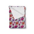 thumbnail image 2 of Floral Soft Flannel Fleece Throw Blanket, Botanical Theme Colorful Anemone Flowers Pattern Vertical Stripes Natural Art, Cozy Plush for Indoor and Outdoor Use, 70" x 90", Multicolor, by Ambesonne, 2 of 5