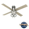 thumbnail image 2 of Hunter - Astwood Indoor Ceiling Fan With Light, 52-inch, Polished Nickel, Casual-style, 3-speed WhisperWind Motor, 50270, for Living Rooms, Bedrooms, 2 of 14