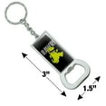 thumbnail image 3 of Rugrats Reptar Rawr! Keychain Rectangle Chrome Plated Metal Bottle Cap Opener, 3 of 3