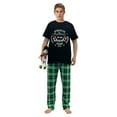 thumbnail image 4 of Ihaphap Family Christmas Matching Pajamas Proud Member Of The Anughty List 2025 Black Short Top and Green Plaids Family Matching Pajamas Set, 9-10Y-Kid, 4 of 6