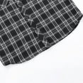thumbnail image 2 of ZUKMRJPC Men's Vintage Plaid Shirts Long Sleeve Classic Button Down Lapel Casual Shirt Jacket Lightweight Work Shirt with Flap Pocket, 2 of 7