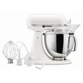 thumbnail image 4 of KitchenAid Artisan Series New 5 Qt Stand Mixer, Porcelain White with Flat Beater, Dough Hook, Whip, 4 of 5