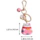 thumbnail image 3 of 4PCS Lucky Cat Keychain with Bells Pendants Japanese Fortune Lucky Beckoning Cat Maneki Neko Keyring Soft Plastic Bag Charms Key Ring Pendants for Han, 3 of 4