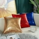 thumbnail image 5 of Funda de almohada con degradado de color sólido y lentejuelas para Año Nuevo, Navidad, sofá, funda de almohada para la oficina, cintura trasera, 5 of 5