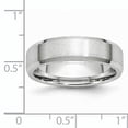 thumbnail image 5 of Primal Steel Cobalt Beveled Edge Satin 6mm Band, 5 of 9