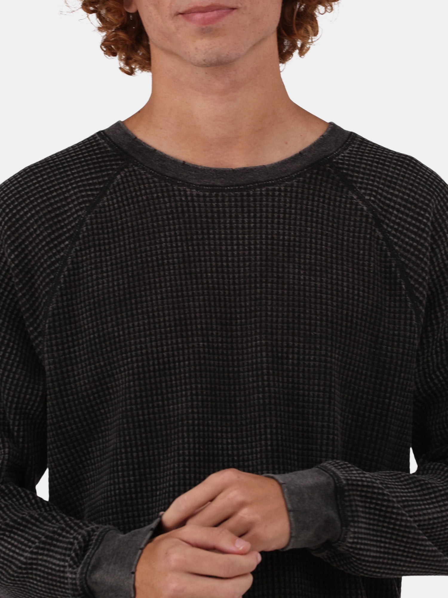 No Boundaries Men's & Big Men's Raglan Sleeve Thermal Shirt, Sizes XS-5XL