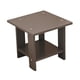 thumbnail image 3 of Mesa auxiliar de madera de doble capa, moderna, versátil y para pasillos de estilo rústico. Gris, 3 of 9