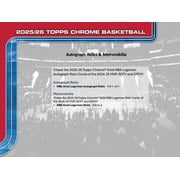 2025-26 Topps Chrome Basketball Hobby Box