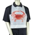 thumbnail image 2 of Personal Touch [50 Pack] Disposable 22 Inch Adult Poly Crab Bibs to Protect Clothes for Lobster Feasts, Seafood Restaurants, Crawfish Parties and Special Events, 2 of 3