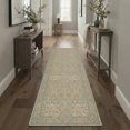thumbnail image 4 of GENIMO 8'x10' Soft Craft Art Area Rug for Living Room, Large Machine Washable Non Slip Low Pile Rug for Bedroom Dining Room, Dusty Blue, 4 of 6