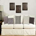 thumbnail image 3 of Parkland Collection Zoha Gray Solid Decorative Throw Pillow, 20 x 20 Cotton Square Pillow, 3 of 7