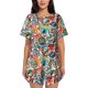 thumbnail image 1 of Balery Cute Nautical Conjunto de Pijama para Mujer con Estampado, Dos Piezas de Manga Corta y Shorts, Ropa de Dormir Suave con Cuello Redondo y Bolsillos-4X-Large, 1 of 6