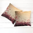 thumbnail image 6 of Ambesonne Summer Throw Pillow Cover 2 Pack, Garden Flowers Poppies, 20", Pale Pink Khaki and Pink, 6 of 7