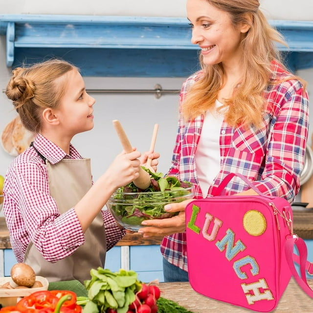 Catégorie de Produit Sacs de Fermeture & Couvercles & Boîtes Titre du Produit Mignon Sac à Lunch Isolé pour Enfants et Adolescents avec Bretelles Réglables pour Rangement de Pique-Nique
