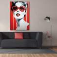 thumbnail image 3 of Epic Graffiti 'Lady In Red'  by Andreas Magnusson Canvas Wall Art, 40" x 60", 3 of 8