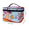 thumbnail image 6 of HELLHERO Travel Makeup Bags Mushroom Travel Cosmetic Organizer Bag Practical Polyester Brush Holders, 6 of 6