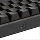thumbnail image 3 of Clavier de jeu filaire 68 touches USB 2.0, rétroéclairage RVB, ergonomique, mécanique, compatible avec Windows 2000, XP, 7, 8, 10, Vista 32 bits, noir, 3 of 4