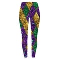 thumbnail image 5 of Wowcloth Women's Carnival Print Yoga Pants, Non-positioning Pattern Skinny Leggings, Casual Fashion Fitness Wear for Workout and Layering, 5 of 5
