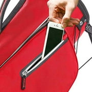 IZZO Golf Ultra-Lite Golf Stand Bag - Red, Only 3.2 lbs