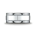 thumbnail image 2 of Benchmark� Argentium Silver 10mm Comfort-fit High Polished Milgrain Design Wedding Band Ring, 2 of 7