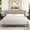 Beige, variant on Frostbloom King Size Platform Bed Frame, Linen Upholstered Wingback Headboard, Beige