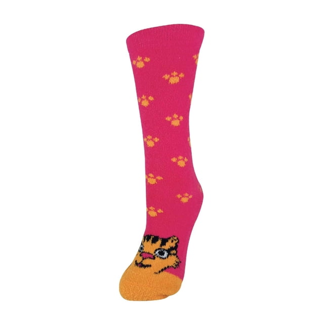Sock Snob - Womens Fluffy Non Slip Slipper Socks with Animal Designs