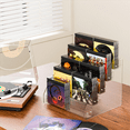 thumbnail image 4 of 2X CD Holder 5 Tier, Clear CD Organizers, CD Display Rack Holds Up to 30 Standard DVD Cases for Media Shelf Storage, 4 of 6