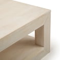 thumbnail image 4 of Modern Rectangular Coffee Table with Bottom Shelf (48in x 24in / 1220mm x 610mm) White Sand Wirebrush, 4 of 7