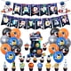 thumbnail image 3 of Decoración para fiesta de cumpleaños infantil con temática de astronauta, juego de tapones para tartas con globos y banderas de cohetes de astronauta, 3 of 6