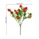 thumbnail image 2 of WEUVEB 5Ud Ramo En Tallo De Fresa Falsa Roja Para Adornos De Jardín Fiesta Y Arreglos Decorativos, 2 of 6