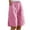 Hot Pink, variant on Glisme Shorts For Women Cute Soft Plaid Print Button Front Pajama Bottoms Knee Length Shorts Sleepwear Beige Trend Women Shorts