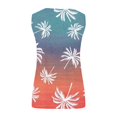 thumbnail image 4 of LNZGNM Women Tank Tops Summer Plus Size Sleeveless Shirts Flowy Loose Fit Crewneck Tunic Tops Casual Vacation Basic Blouses,Saffron 2XL, 4 of 7