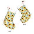 thumbnail image 3 of Naloa Blue White Striped Sunflower A Christmas Stockings Decorations, Xmas Ornaments, DIY Personalized Farmhouse Decor for Home Family Party Tree, 3 of 7