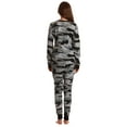 thumbnail image 3 of Just Love Women's Thermal Underwear Pajamas Set (Camouflage - Black, 2X), 3 of 3