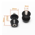 thumbnail image 2 of 2x Racing Adapter Stand Mount For Motorcycle Assembly Stand M8 Black, 2 of 11