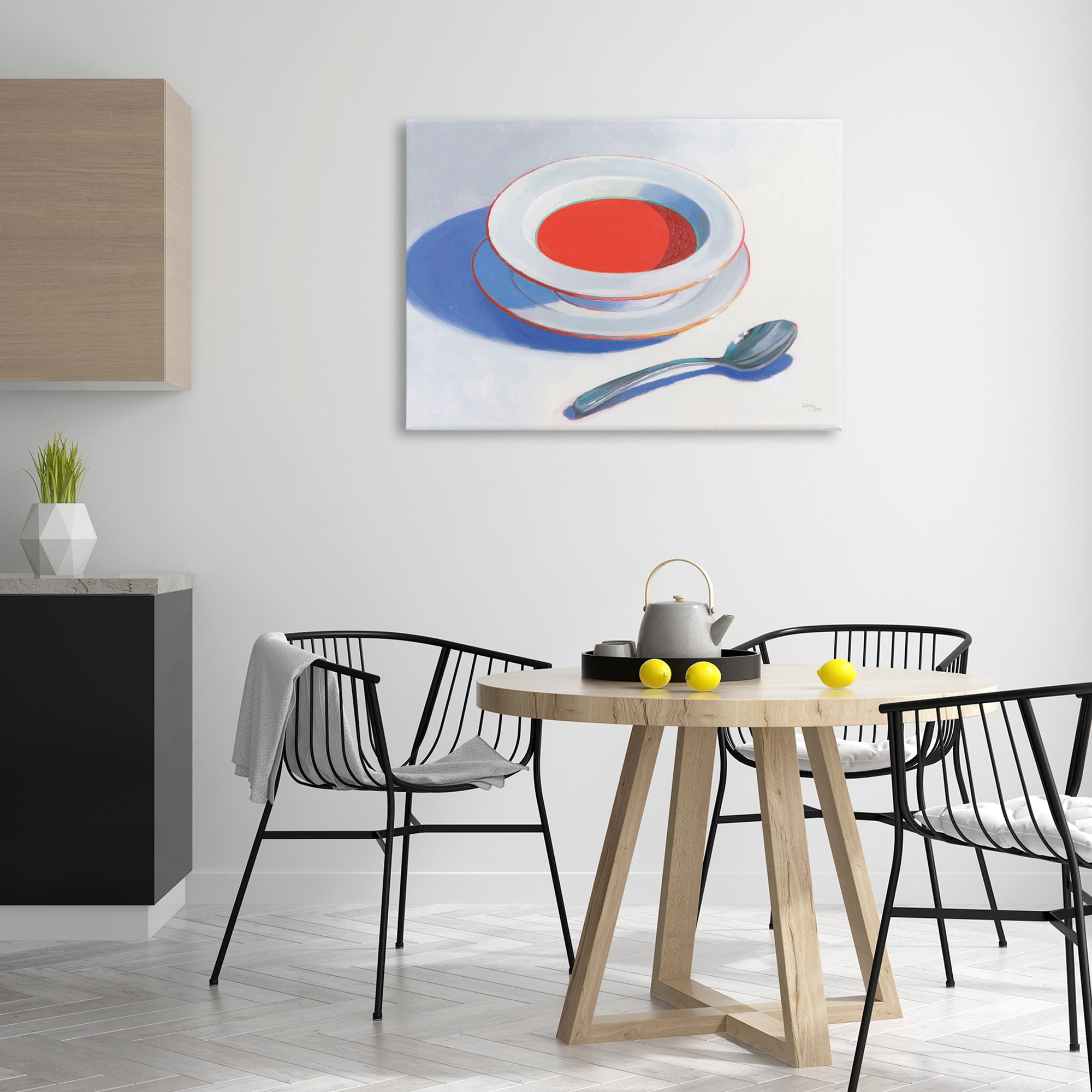 Stupell Industries Soup Du Jour Meal Food & Beverage Painting Wrapped Canvas Art Print Wall Art, 36 x 24
