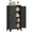 Black, variant on Metal Locker with Locking Door, 46" H Metal Storage Locker with 2 Adjustable Shelves, Small Locker Cabinets for Office Garage School Gym (1 Door, Black)
