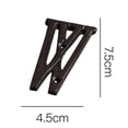 thumbnail image 3 of Panxico Hangs Home Decor Wrought Iron Decorations Creative DIY House Number Casts Iron Metal Letters W, 3 of 3